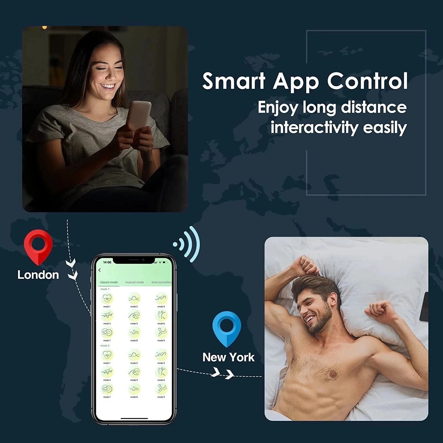 Bluetooth Penis Masturbator with Vibrator