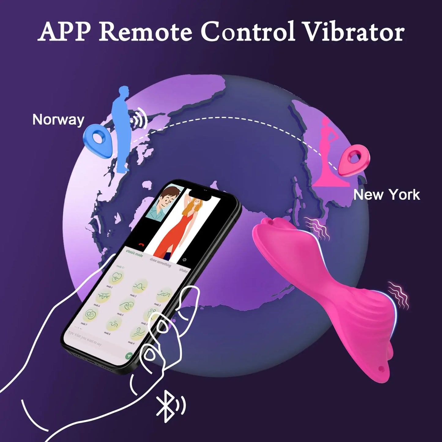 App Controlled Butterfly Vibrator