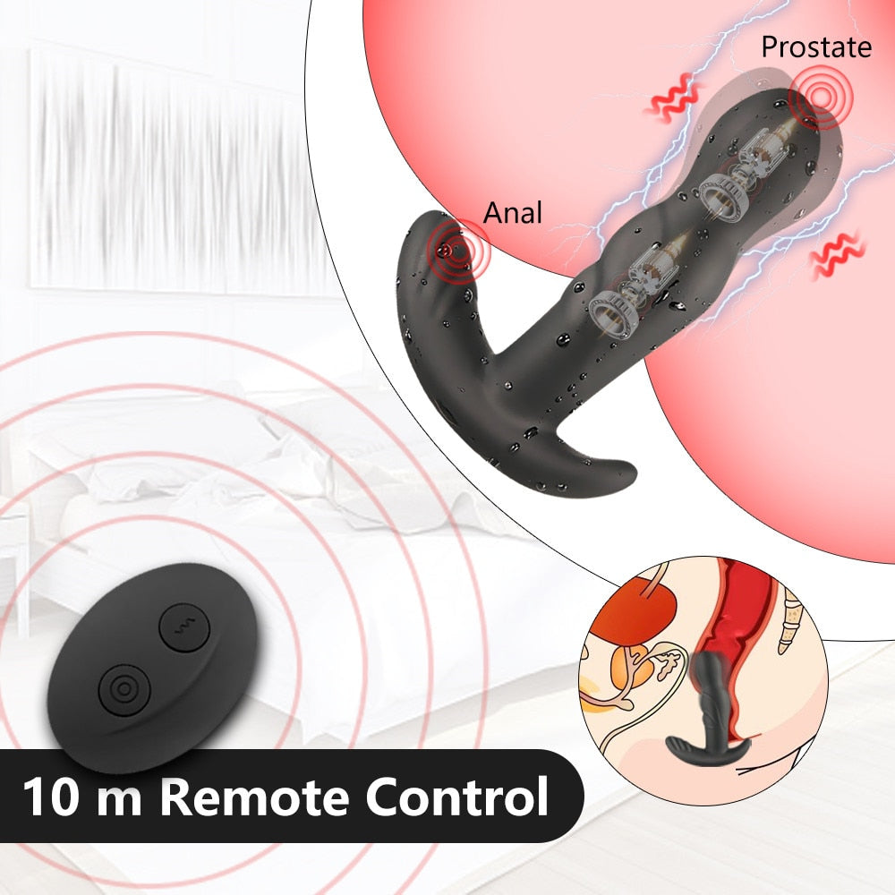 Rotating and Vibrating Anal Massager