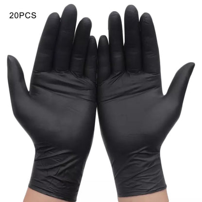 Black Disposable Latex Gloves Powder-Free